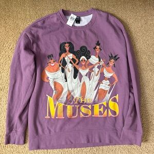 Hercules The Muses Her Universe Boxlunch Exclusive Purple Sweatshirt Pullover